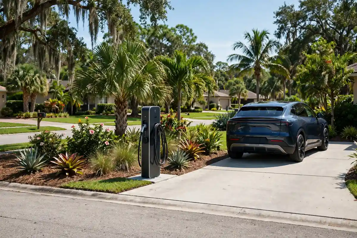 Outdoor Charger Pedestal — Orlando EV Charger Pros blog