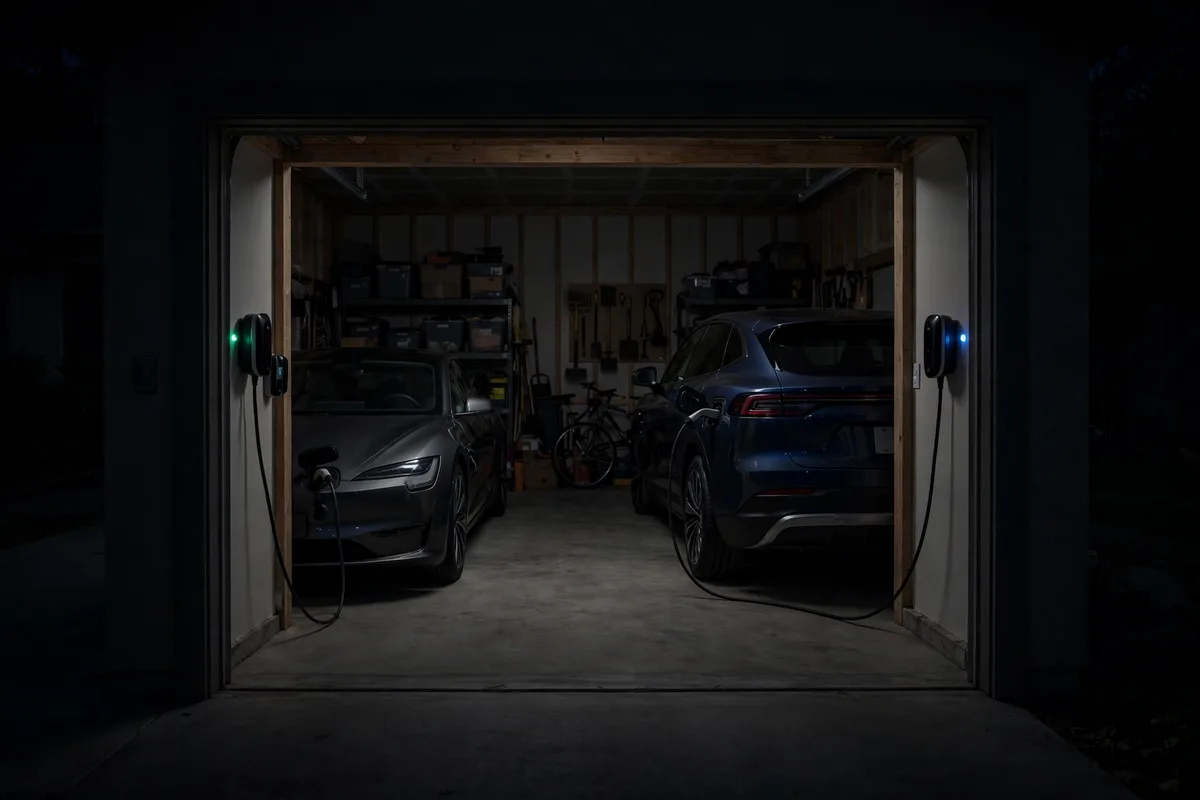 Two Evs Night Charging — Orlando EV Charger Pros blog